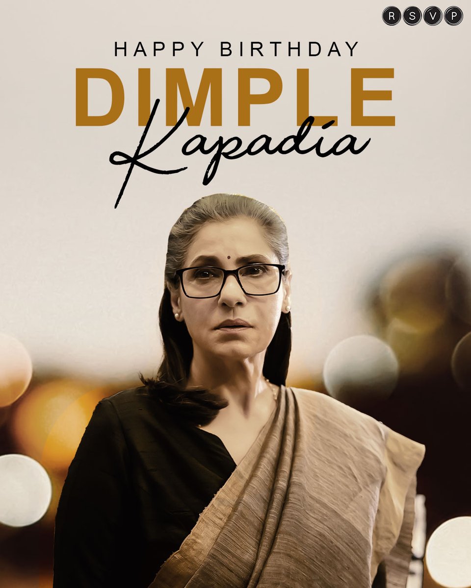 RSVPMovies's tweet photo. Come, raise a toast with us ‘cause it’s Dimple Kapadia's birthday! 🥂

#HappyBirthdayDimpleKapadia #DimpleKapadia https://t.co/xDSqROVfqT