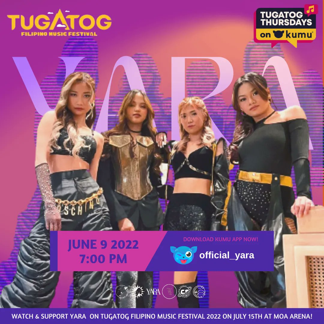 The fun’s not over yet, CoCoons!

Witness sensational performances &amp; experience laughters as we join YARA go LIVE on Kumu for #TugatogThursdaysOnKumu!

🗓️ JUNE 9 | 7PM

Don't forget to download Kumu &amp; follow YARA; app.kumu.ph/official_yara

<a href="/official__yara/">YARA</a> #YARAPH 
#YARASaTugatog