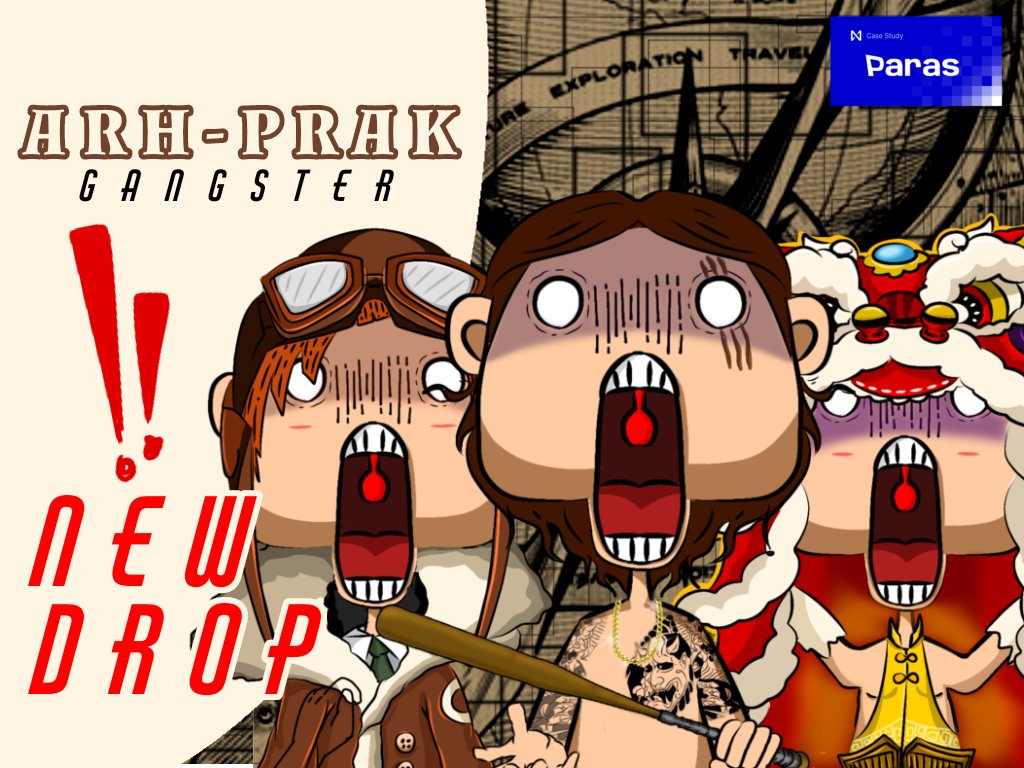 สวัสดีครับ APG NEW DROP บน @ParasHQ  มาแล้วครับ วันนี้เป็น เรื่องราว 3 ชิ้นงานแบบนืนจาดรอป พร้อมกันเวลา 19:00น. เวลาไทย แวะมาอ่านสตอรี่ได้ครับ 
paras.id/collection/arh…

#NFTTHAILAND #NFTCommmunity #NFTdrops #NFTs #NFTsales #NFTshill #NFTartwork #nftcollectors #Parasite #NEAR