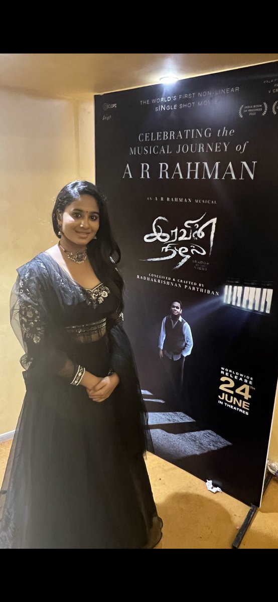 Brigidasagaoffl's tweet photo. Special moments @iravin_nizhal audio launchโฆ 5th June 2022.
#iravinnizhalaudiolaunch
@rparthiepan @arrahman @theVcreations
#IravinNizhal #worlds1st #nonlinear #singleshotfilm #chilakkamma https://t.co/ohA6qoplTe
