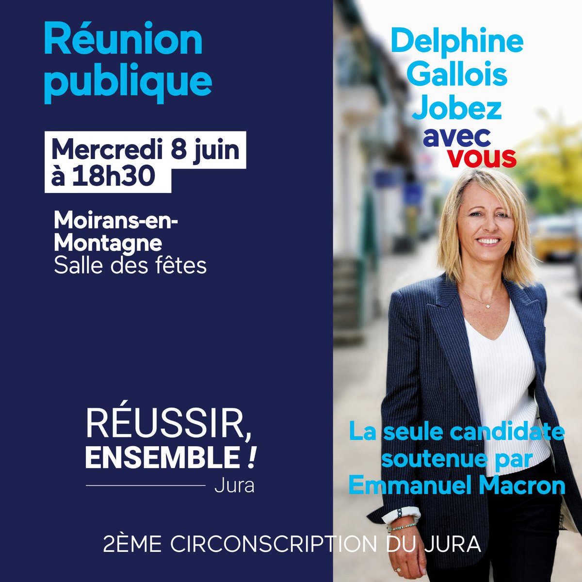 delphinegallois's tweet photo. 📅 Ce soir, nous serons à Moirans pour échanger avec vous.
#circo3902 #legislatives #ReussirEnsembleJura https://t.co/JaCK9aTk4W