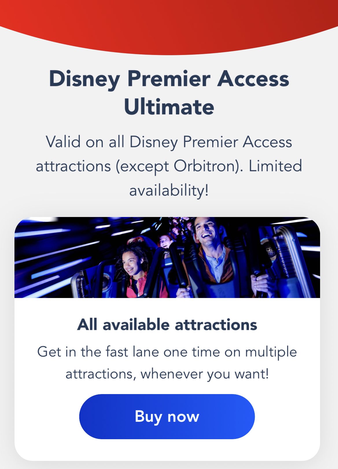 DLP Report on Twitter "⚠️ Disney Premier Access Ultimate is now available via the latest