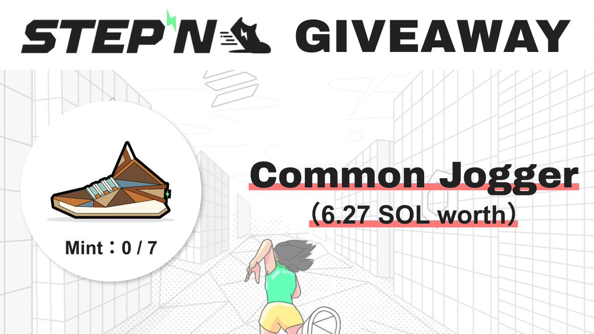 Original Game Guild (@_original_gg) on Twitter photo 👟 STEPN GIVEAWAY 👟
❤️ 1 Winner ❤️
—-
1 New Common Jogger (Mint : 0/7 & 6.27 SOL worth)
—-
1️⃣ RT & Like
2️⃣ Follow:<a href="/_Original_GG/">Original Game Guild</a>
3️⃣ Join Discord:discord.gg/PtHyNnaKNn
⏰End date : June 12th 23:59 (UTC+9)
#stepn #giveaway $GMT $GST 👟 STEPN GIVEAWAY 👟
❤️ 1 Winner ❤️
—-
1 New Common Jogger (Mint : 0/7 & 6.27 SOL worth)
—-
1️⃣ RT & Like
2️⃣ Follow:<a href="/_Original_GG/">Original Game Guild</a>
3️⃣ Join Discord:discord.gg/PtHyNnaKNn
⏰End date : June 12th 23:59 (UTC+9)
#stepn #giveaway $GMT $GST