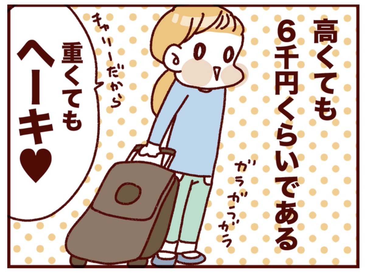 今何かと話題のさんぽセルですが、とても良いと思う。
ベルギーでも教科書等が重いとなった場合画像のようなキャリーで登校するしそれで何の問題も起こっていない。

ランドセルが重くてどうにかしなければいけないことは前から分かっていたのに、大人が解決してこなかった方が問題であるように思う。 