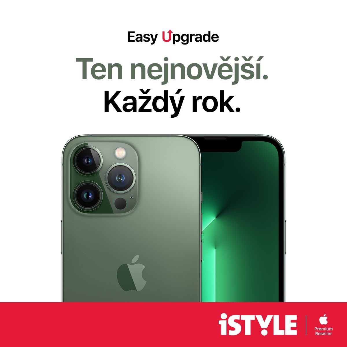 Víš, jak v roce 2022 pořídit nový iPhone? Přece se službou Easy Upgrade. Každý rok ten nejnovější model za poplatek, o kterém si běžné splátky můžou nechat zdát. Třeba iPhone 13 Pro už od 847 Kč/měs. Klikni a dozvíš se víc 🤑 → istyle.link/easy-upgrade // #istylecz #easyupgrade