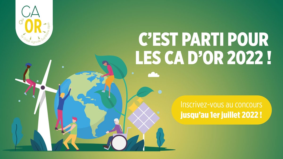 🚀 Vous innovez ? Nous soutenons vos projets ! 

Inscrivez-vous dès maintenant à la 15ème édition des CA d'OR 2022 🏆 
👉 ca-sra.fr/cador