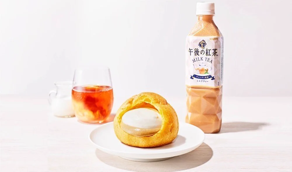 銀座コージーコーナーで「午後の紅茶 ミルクティー」がシュークリームになった‼