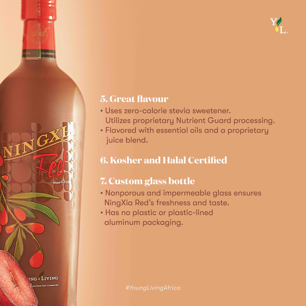 YoungLivingAF's tweet photo. #YLCleanLiving 🍃 isn't just about the products we use outside of our body, it is also about the ones we use inside our body. Enter #NingxiaRed ❤️ – a whole-body nutrient infusion!
SWIPE LEFT⬅️ to learn more! #YoungLivingAfrica
Shop now📲 https://t.co/rFo9LxSRDk T&Cs Apply! https://t.co/bvgDBbKaNc