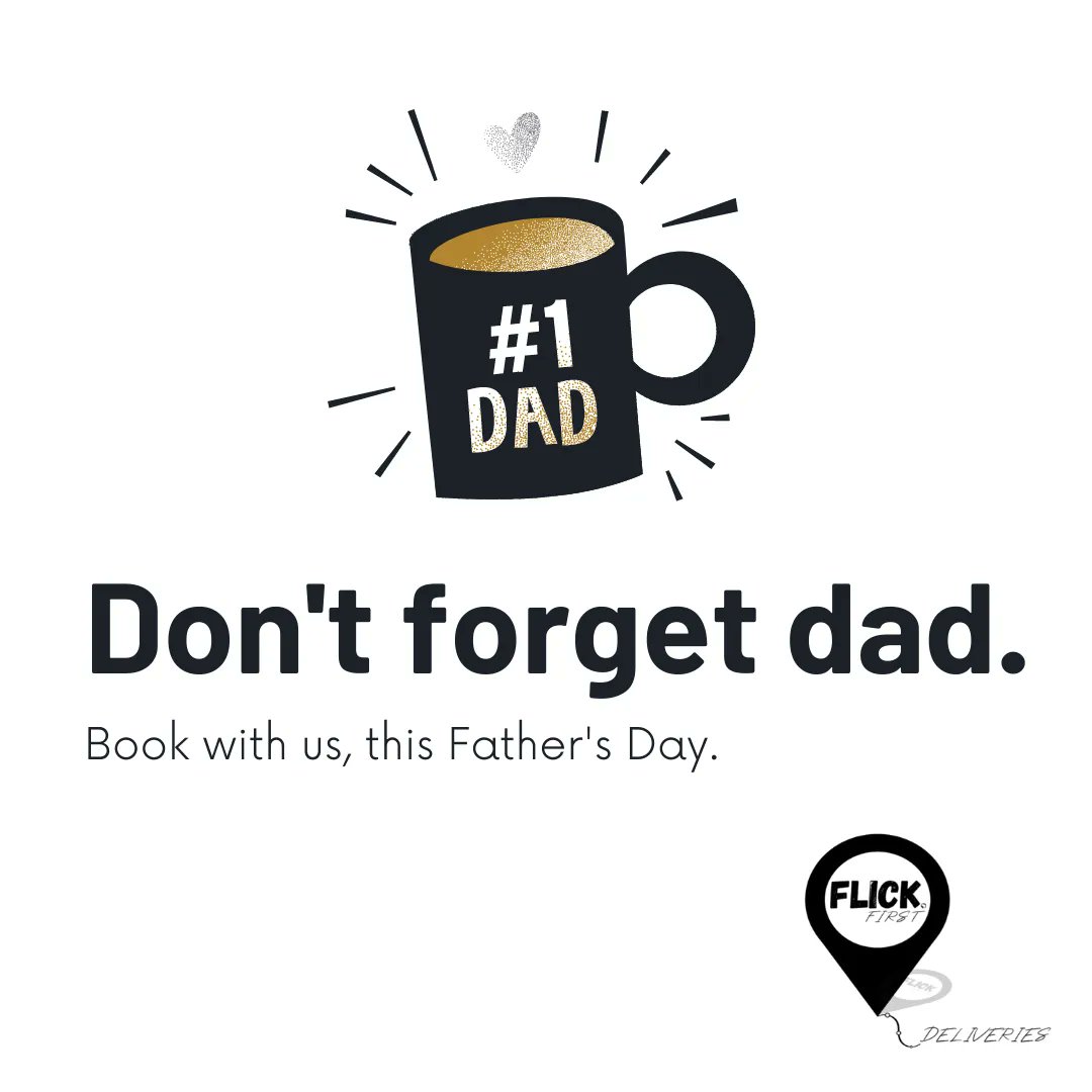 FlickFirst_Ltd's tweet photo. Book with us for Father's Day!  👔 📦 
No delays, No disappointment.

#flickfirst #fathersday #dads #ldn #UK #london #courier #delivery #deliveryguy #package #gifts #samedaydelivery #M25 #parties #presents https://t.co/9aok053spA