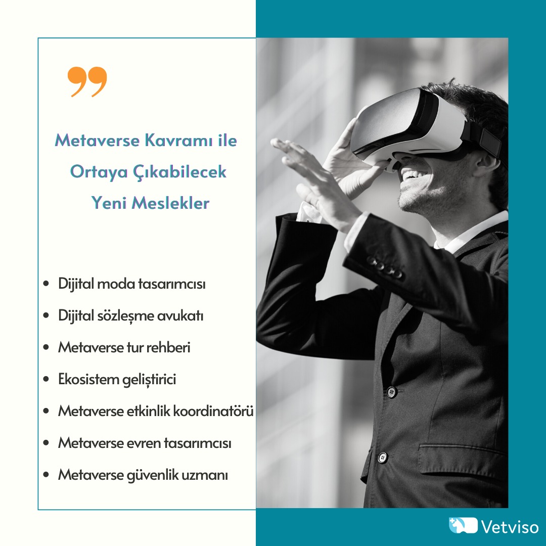 Sanal gerçeklik, artırılmış gerçeklik ve metaverse kavramlarının iyice tanınmasıyla birlikte, gelecekte doğabilecek iş imkanları da ortaya çıkmaya başladı. #Metaverse