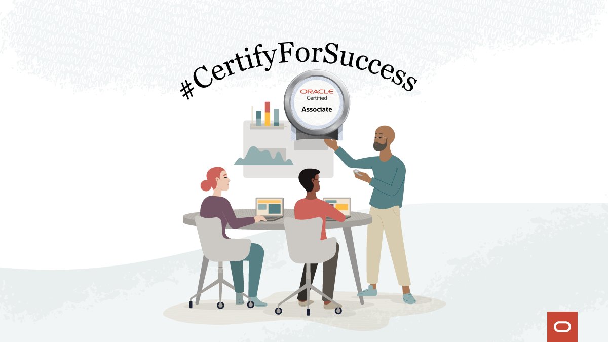 Oracle_Edu's tweet photo. How did official certifications boost your professional career?
π Share the value you gained from getting certified and use #IAmCertified to join the discussion with fellow certification achievers. https://t.co/AGmAbEqYT9