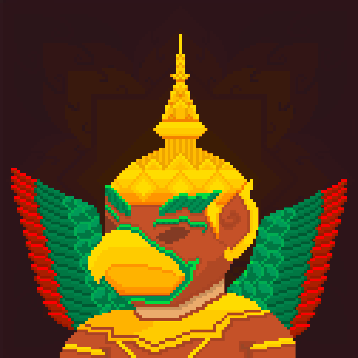 PNith14's tweet photo. KRUT or GARUDA is God of Strength and Vigilance, 
HeadGod-041 🔥🔥
#NFTs #Garuda #NFTCommmunity

https://t.co/hkmjX1x7XL https://t.co/EUWHuub5A8