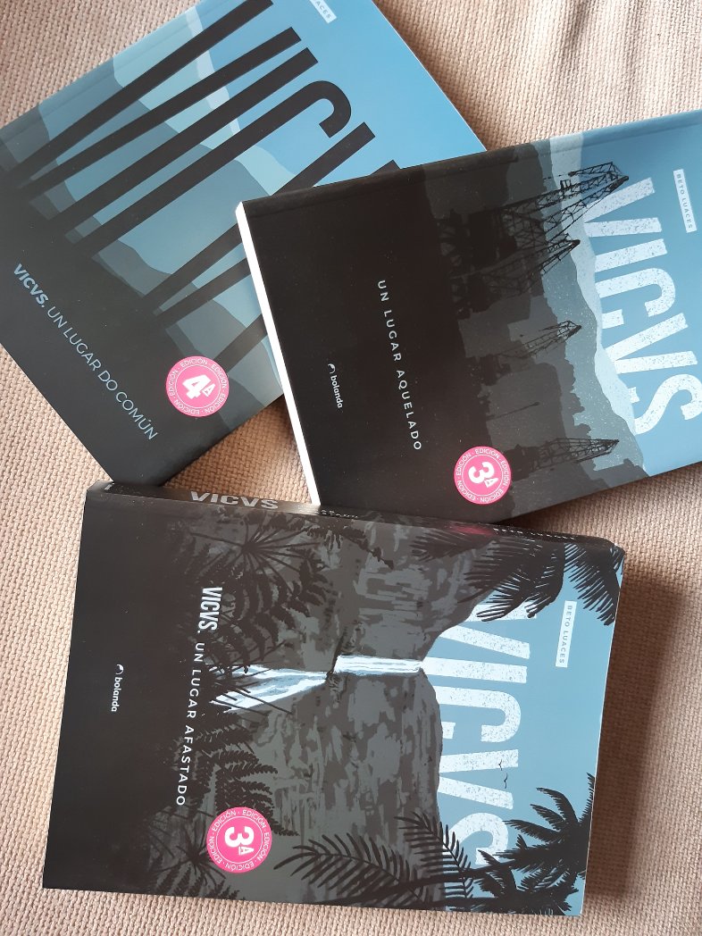 beto_luaces's tweet photo. Hoxe comeza a Feira do Libro de Ourense e alí podedes atopar os libros de #Vicvs 😉
#Bolanda #novelanegra #vigo #serradosuido https://t.co/AR2s5XxQeO