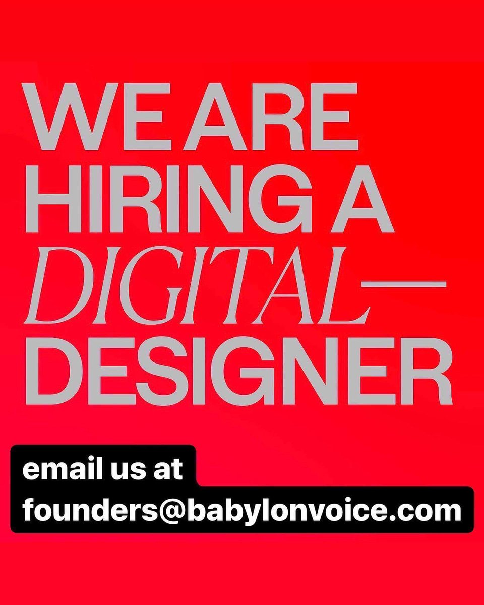 metaverse_voice's tweet photo. We’re hiring Digital Designer, Rust Solana Developer, Community Manager - Growth Media Marketing @Manan_AI @BabylonVoice New York #Solana #NFTs #Web3 #Giveaway #SolanaNFTs #rust #dao #Metaverse #solidity #reactnative #crypto #devs #DeFi  -> Add discord https://t.co/5qijHOy8Jo https://t.co/SoVskVQVpb
