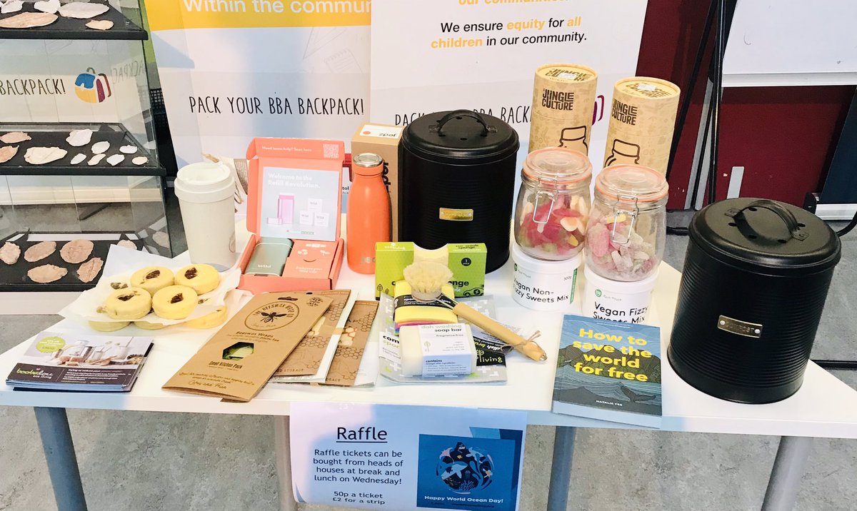 BristolBrunel's tweet photo. Today is #WorldOceansDay ! 

We have pop up lessons throughout the day today and have a fundraising raffle with some fantastic give aways 💫🌊

Well done to our EcoClub for coordinating 🙌🏽

@Cabotfederation https://t.co/UKnc3yU9Za