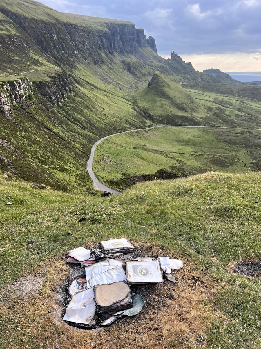 nickhansonphoto's tweet photo. Absolutely disgusted by the person/people who were recently on the Trotternish Ridge and left no trace. Thankfully I had a 20 litre @Alpkit dry bag with me, so was able to clear most of it up. https://t.co/ArRcHTgfrf