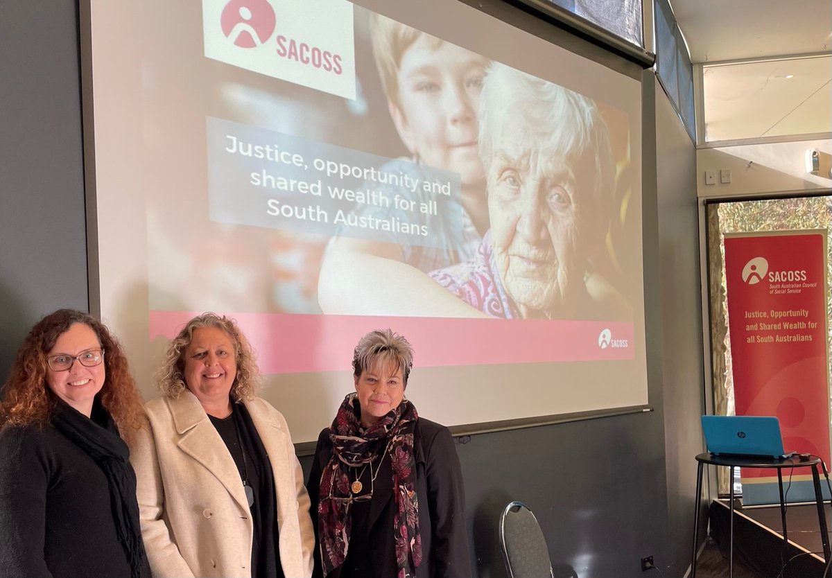 CentacareCCSA's tweet photo. Our @Centacare_CSA Executive Team was pleased to attend the @SACOSS post-budget breakfast today, with Treasurer @SMullighan to hear about what the budget holds for our sector #SABudget #Advocacy #PromotingStrongerSaferCommunities #CCCSA https://t.co/jrm3R5ObqV