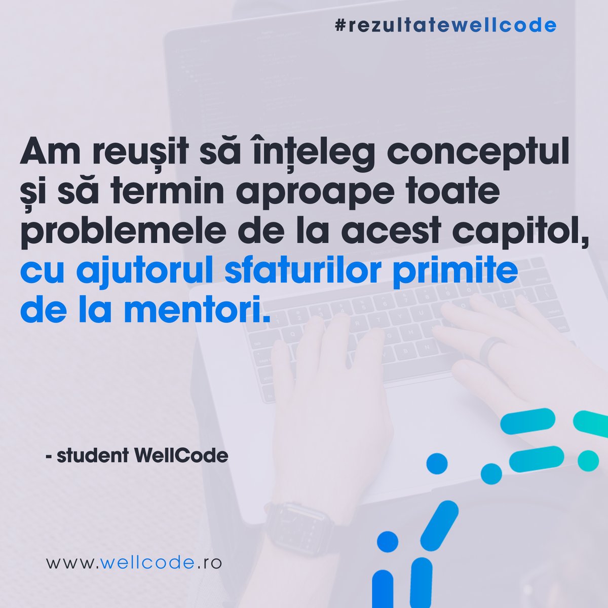 wellcode_ro's tweet photo. Ai nevoie de ajutor să înveți programare? Îți oferim ajutor la fiecare pas pe trebuie să-l faci ca să ajungi programator. Află mai multe detalii la o ședință de consultanță pe link-ul următor ➡️ https://t.co/FwpZiTWjOx https://t.co/f5Y43N98cE