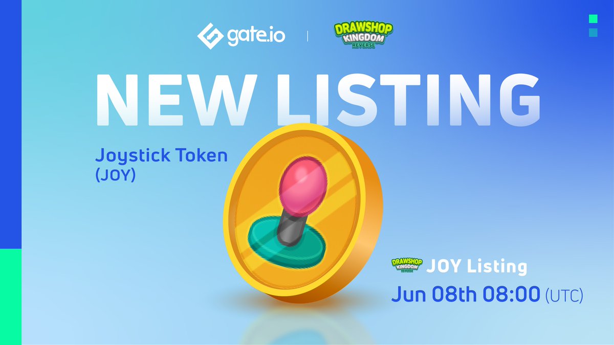 Gate_Launch's tweet photo. $JOY @DrawshopKingdom New Listing Celebration
Trade $JOY to split a $1,000 Prize Pool!

🧧100 Lucky traders will share up to $1,000

💽Follow  @Gateio_Startup &amp; @DrawshopKingdom 
💽Retweet &amp; Like 
💽Trade: https://t.co/bmzxdLVQJw
💽Participate:https://t.co/GLzaDfFhc1

#Gateio https://t.co/bTUXDsA4P8