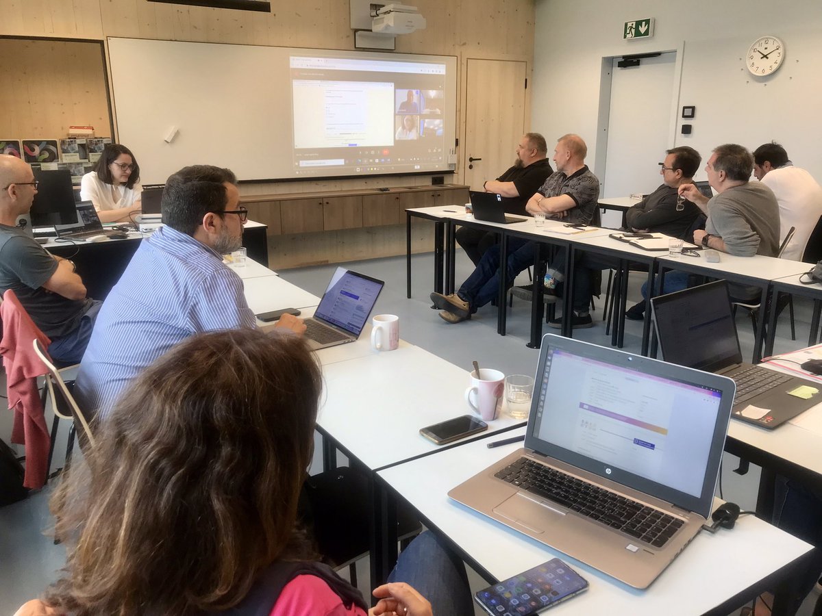 misericordiacip's tweet photo. 2a jornada de trabajo del Encuentro transnacional del proyecto #StemForFuture en el Saaremaa Gümnassium de Kuressaare (Saaremaa - Estonia). #ErasmusKA2 🚀 https://t.co/S5uWjb0jOZ