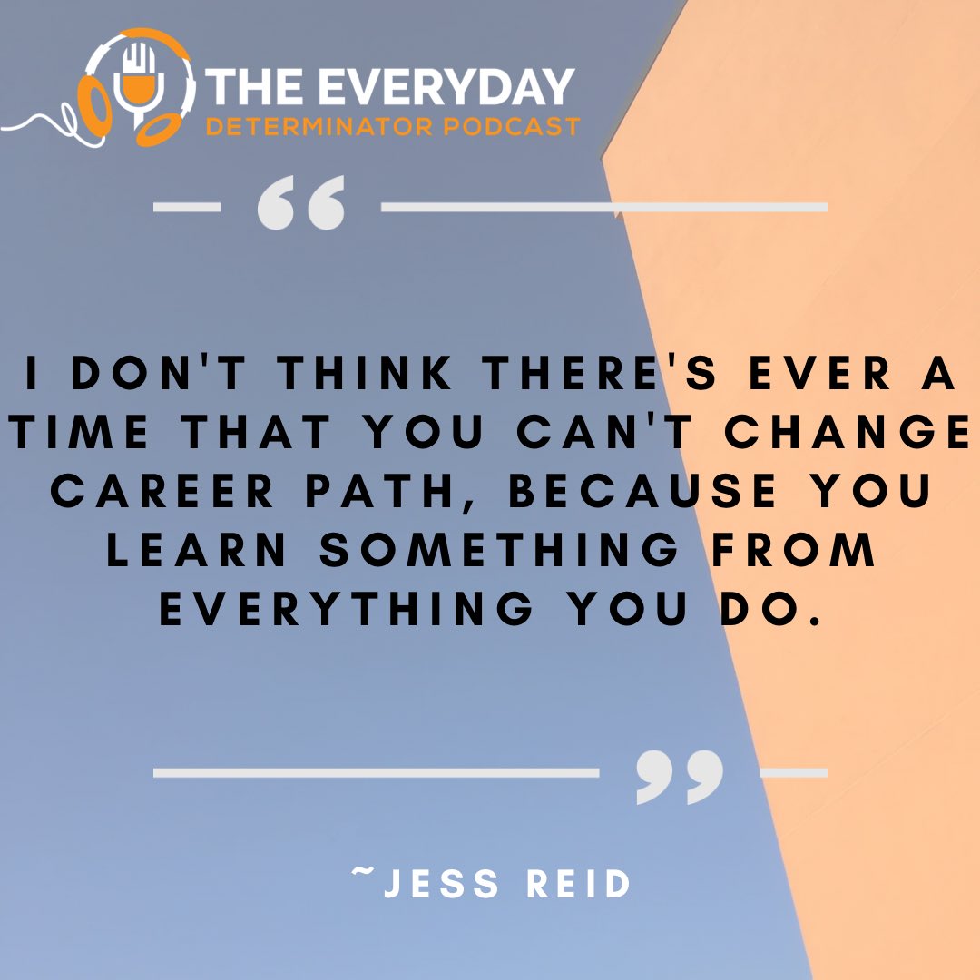 DeterminatorPod's tweet image. Great advice from this weeks guest, Jess Reid! 

If you are interested in a career in construction, whether you are starting out or looking to switch careers - Construction or Surveying could be the answer for you! 

#EverydayDeterminator #construction #careers #surveying