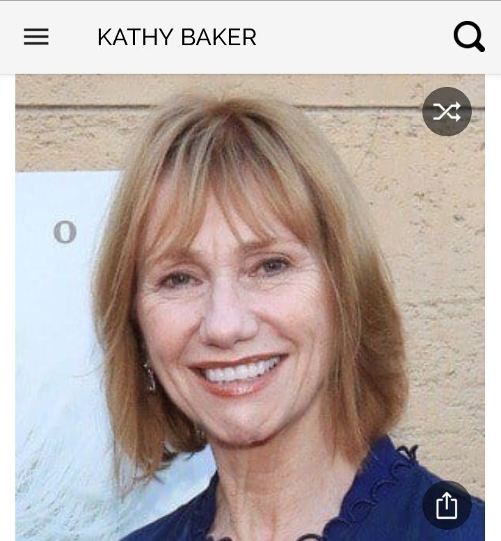 Happy birthday to this great actress.  Happy birthday to Kathy Baker 