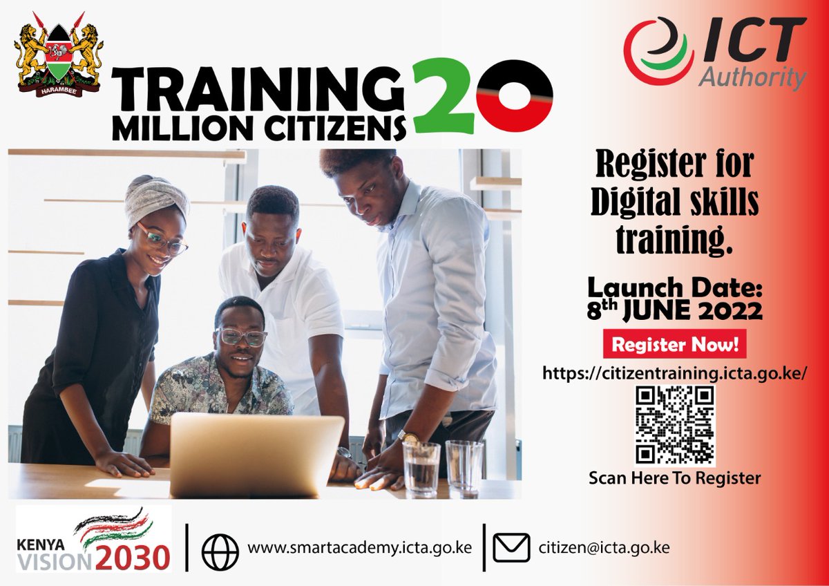 AjiraDigital's tweet image. The @ICTAuthorityKE &amp;amp; @MoICTKenya is this morning launching a new initiative that aims to train 20 million Kenyans on digital skills. The new program will help in transforming our country into a digital economy
#KodrisAfricaLaunch
#DemocratizingCoding
#ICT4Education