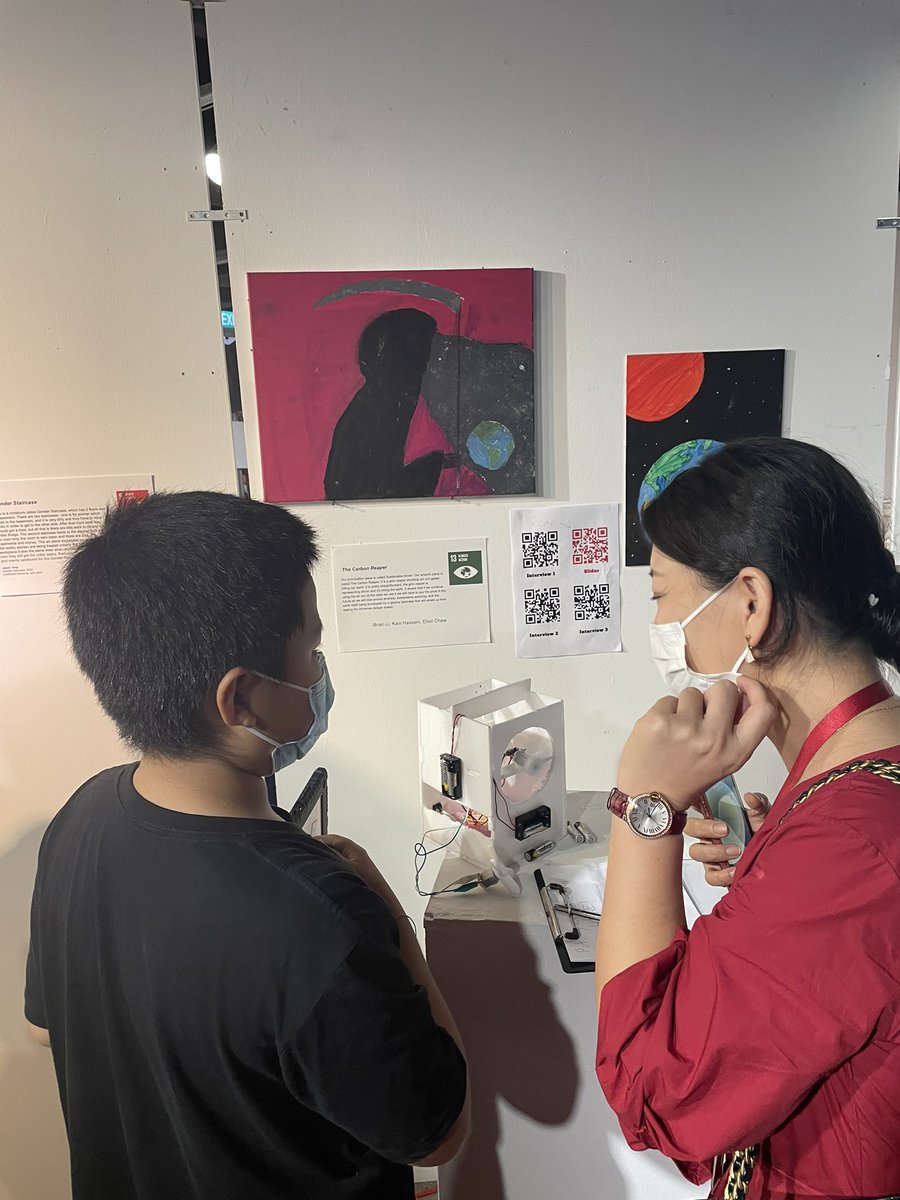 BevansJoel's tweet photo. An immense climax to the G6 #PYP experience. Students applied and transferred gained skills, understanding and learner attributes as they unpacked their #SDG passion with a unique provocative piece of art.
So much learning on display.
#PYPx #CISprimary https://t.co/MJ4PyBwgQ8