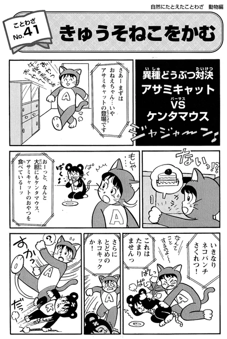 本日のことわざ。「窮鼠ねこをかむ」 
