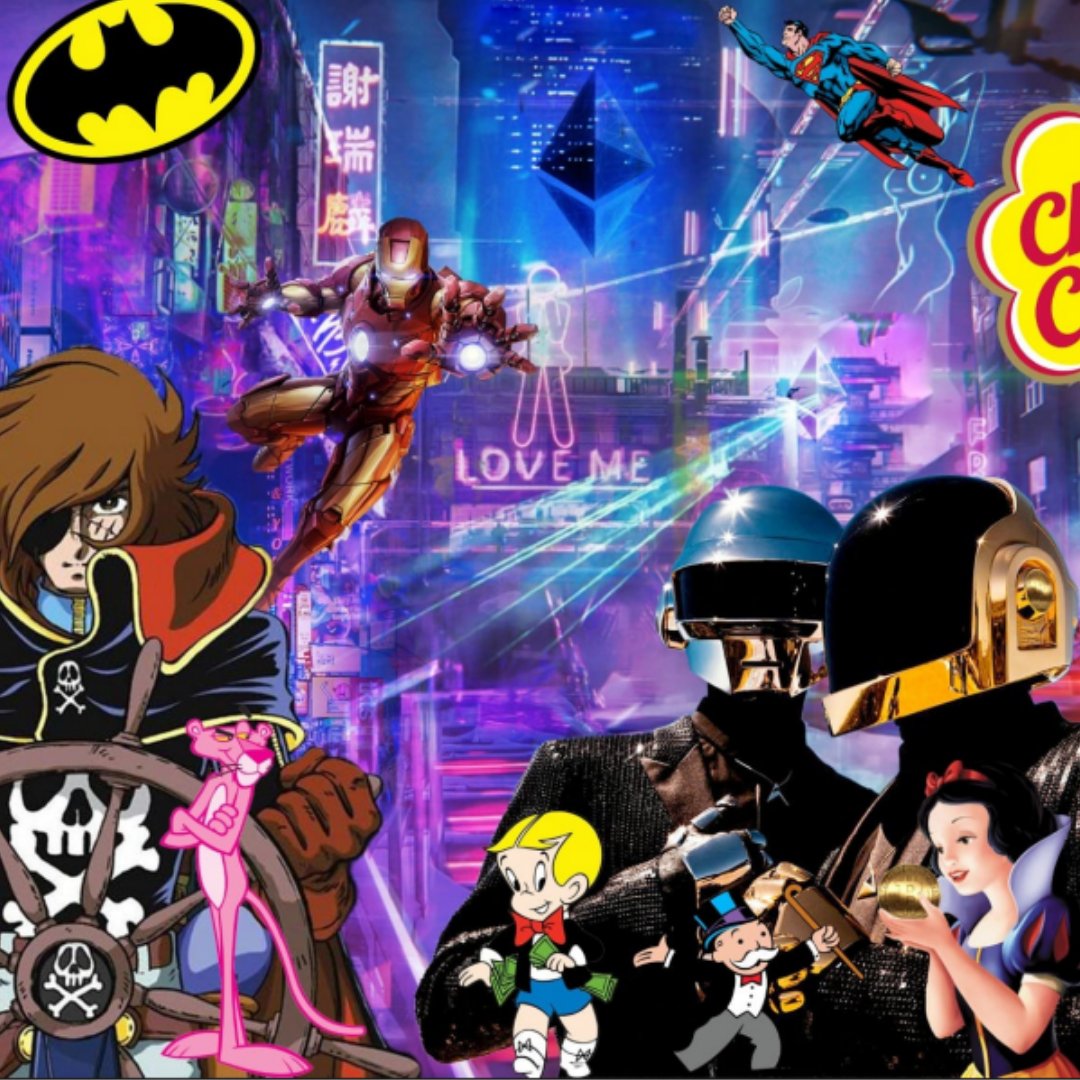 Auguste refers to his work as ❞𝗚𝗲𝗻𝗲𝗿𝗮𝘁𝗶𝗼𝗻𝘀❞ because it revolves around a theme. 

The central theme of past pop culture icons, conjuring memories of his works depicts celebrities, superheroes, and other iconic figures from previous eras.

#NFT #NFTProject