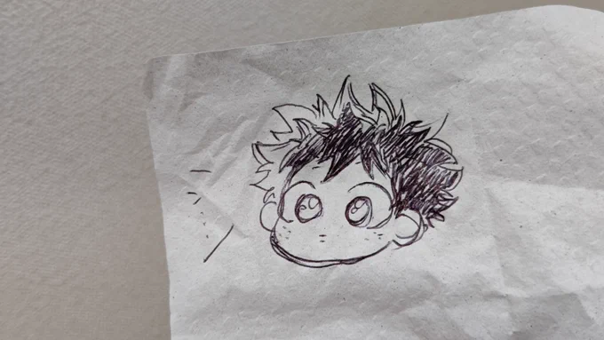 こんならくがきなのにクシャクシャにして捨てるには胸がくるしいくらい愛着がわいてしまいパチリ… 