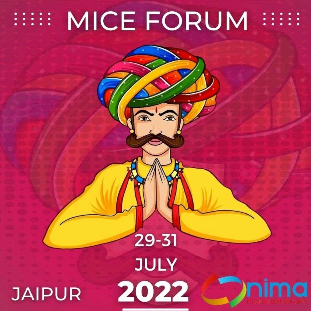 ritjosh's tweet photo. Looking forward to CONNECT - COLLATE - COLLABORATE with the Indian MICE Fraternity at NIMA MICE FORUM 2022, 29-31 JULY, JAIPUR, INDIA
#IndianMICE #NIMA #iconplanners #incredibleindia #ministryoftourism #rajasthantourism https://t.co/xZzNNzbXQ2