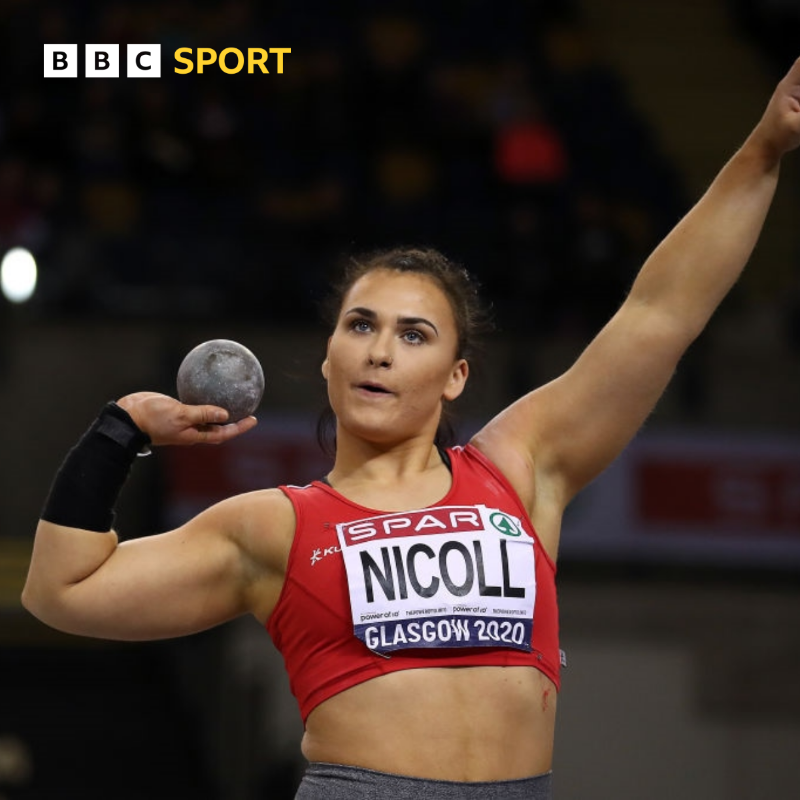 BBCSportWales's tweet photo. Welsh athlete Adele Nicoll has been named in their Commonwealth Games squad for the shot put - just four months after being in the GB bobsleigh team at the Winter Olympics