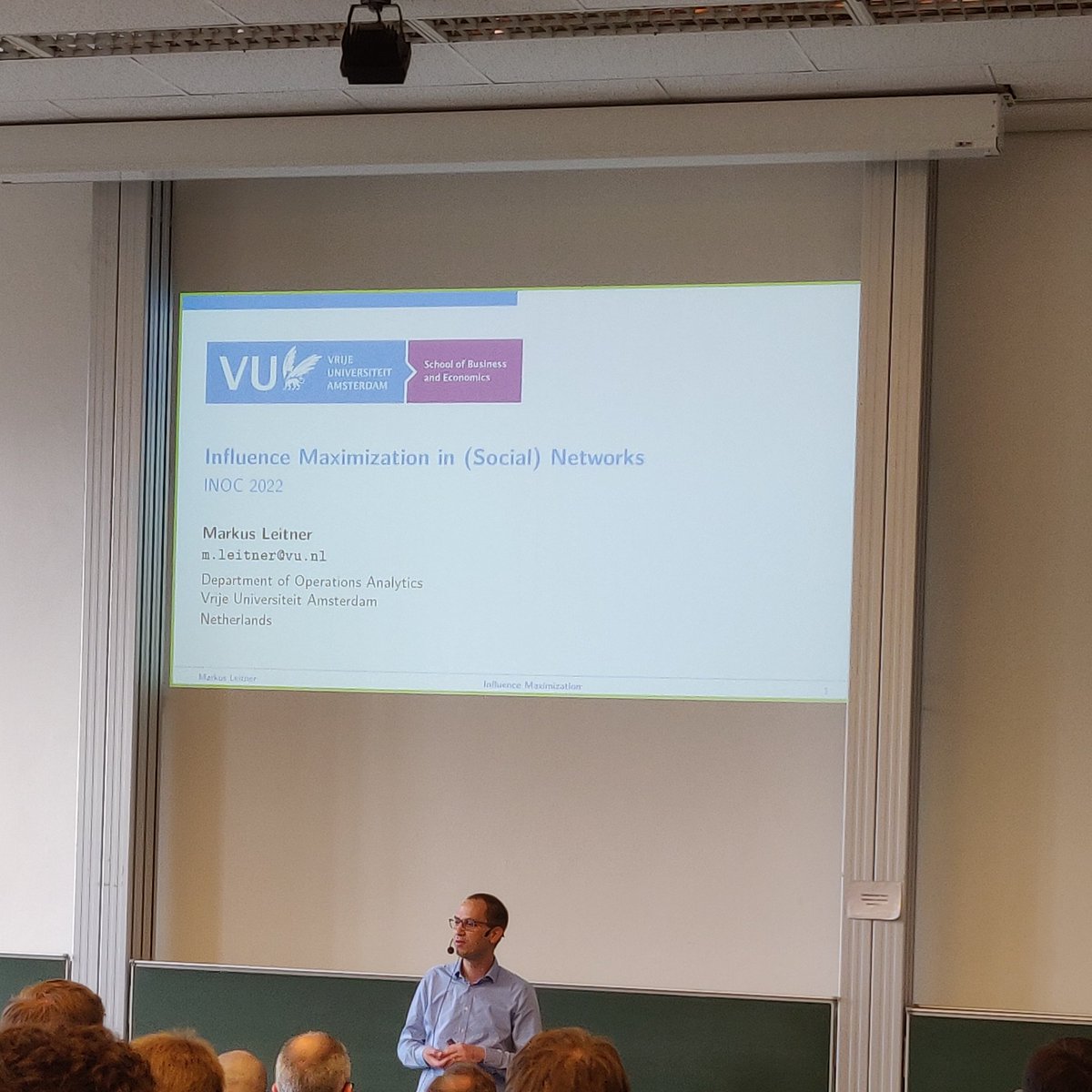 .<a href="/maleitner/">Markus Leitner</a> with a plenary at <a href="/inoc2022/">inoc2022</a> about influence maximization in #socialnetworks #orms #inoc2022 #Influencer
