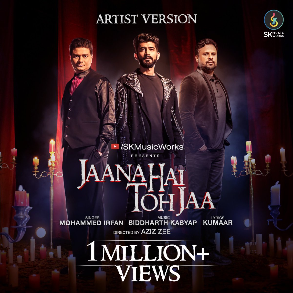 ARTIST VERSION has hit 1M!! This wouldn't be possible without your love, support, and the beautiful versions from our music enthusiast @skmusicworks @siddharthkasyap @Md_Irfan17 @kumaarofficial #JHTJ #SkMusicWorks #ArtistVersion #unplugged #lovesong #heartbreak #explore