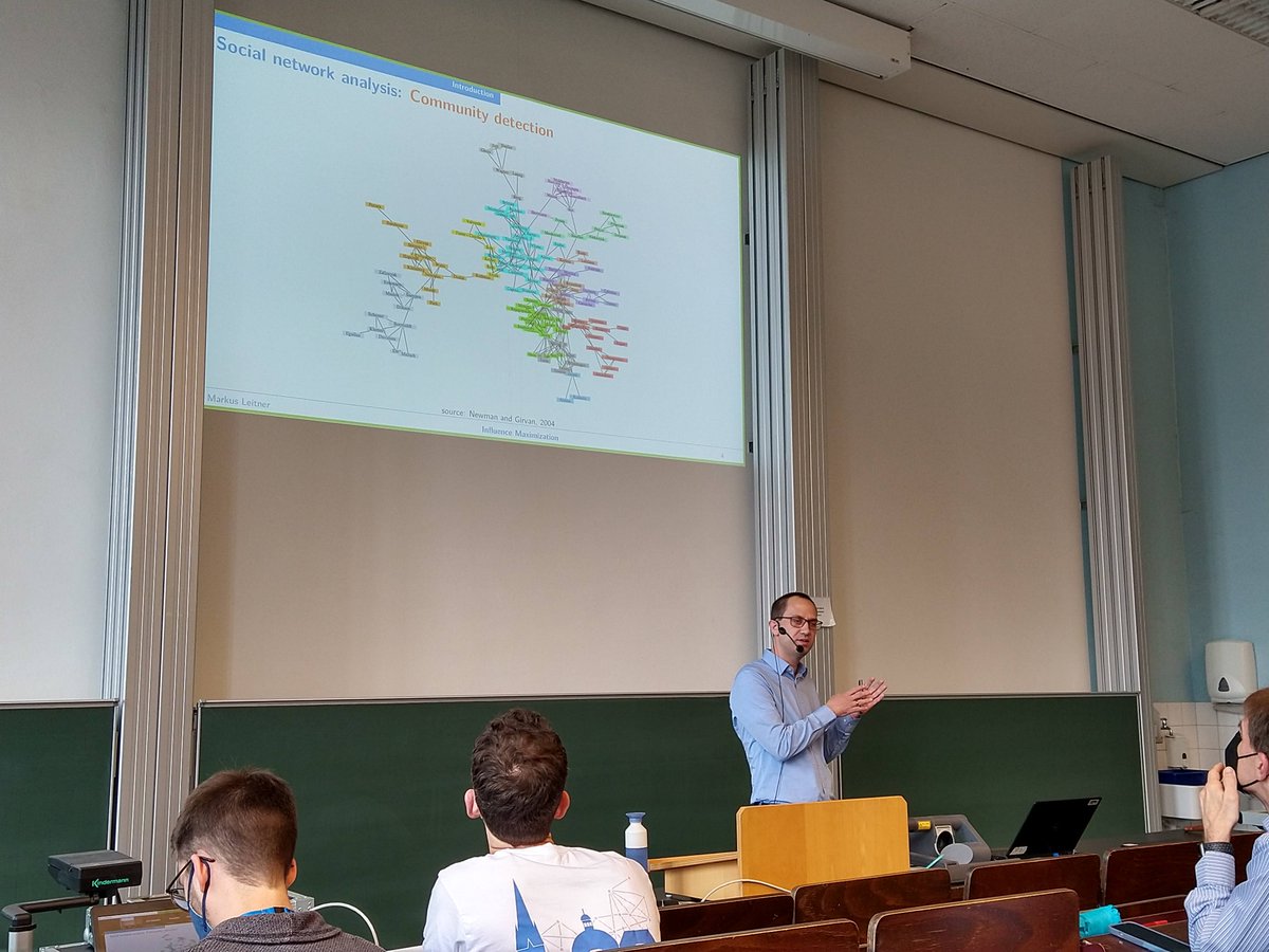 #inoc2022 has started! <a href="/maleitner/">Markus Leitner</a> kicks off the conference with a talk on optimization in social networks.