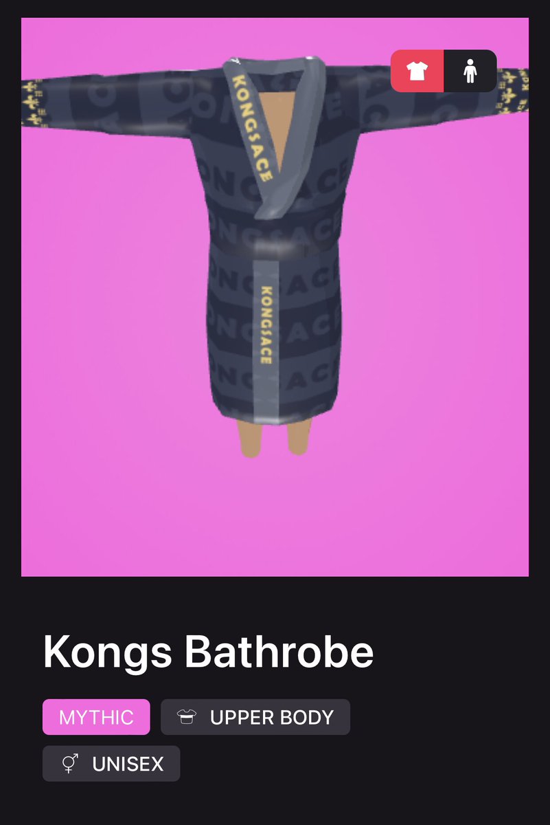 MYTHIC GIVEAWAY🚀

⏰72hrs

🏆1st place  MW Military
🏆2nd place Kongs bathrobe

1⃣Follow: <a href="/metawearing/">Meta Wearing</a> <a href="/JungleGuild/">Jungle Guild</a> 
2⃣Tag 2 friends
3⃣RT and Like
4️⃣Join #PlayToEarn discord channel

discord.gg/jU9V3YZhZG

#Wearables #Giveaway #ETH #Decentraland #NFTCommunity #NFTGiveaway