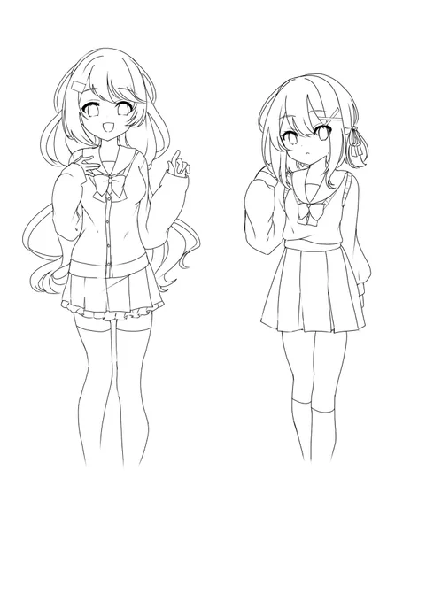中間やらなんやらであんまり描けていないですが、オリキャラ作ったりしてます。いつか自作百合を描けたらいいなと思いつつのんびりやってこうかなと⋯設定は考えてあります。見た目どうりにはしたくない⋯!可愛いだけじゃない癖のある子とか作りたいな~ 