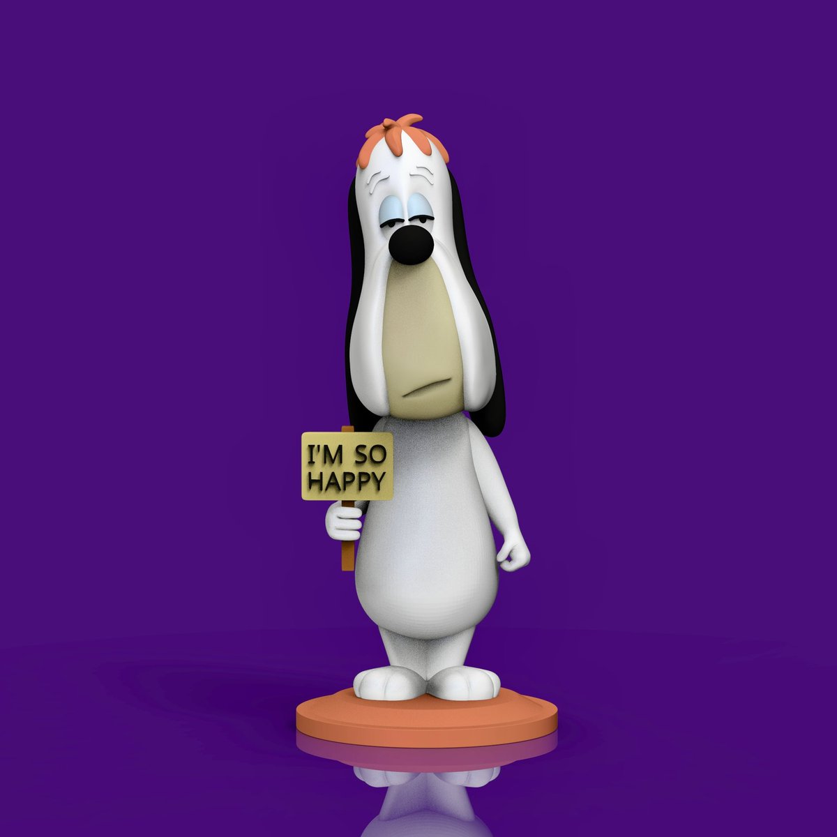 ROMWBA's tweet image. Latest 3D sculpt droopy that will be released in the patreon get more info on shrtm.nu/6Emr