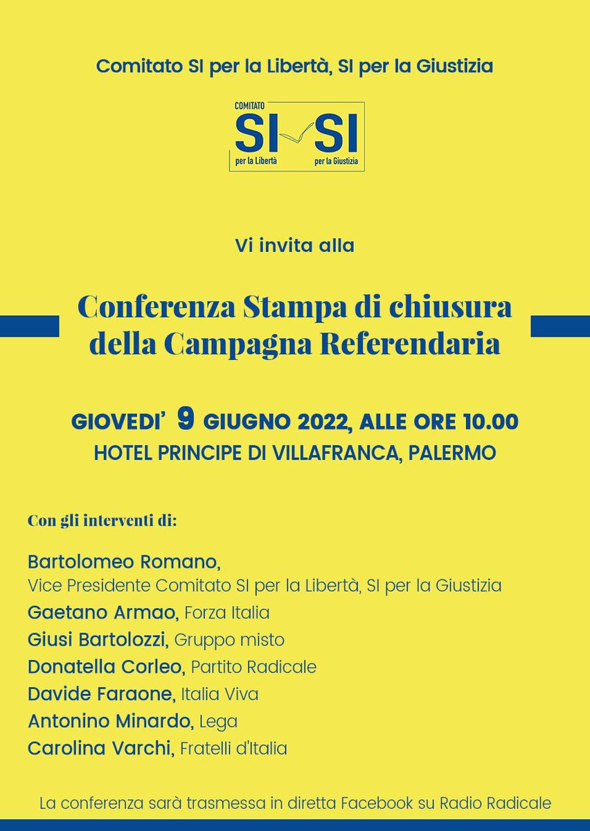 #Referendum #referendum2022 #12giugno2022 #ComitatoSI #IoVotoSI #referendumGiustizia #Cartabia #toghe #magistratura #separazioneCarriere #separazioneFunzioni #CambiamoLaGiustizia