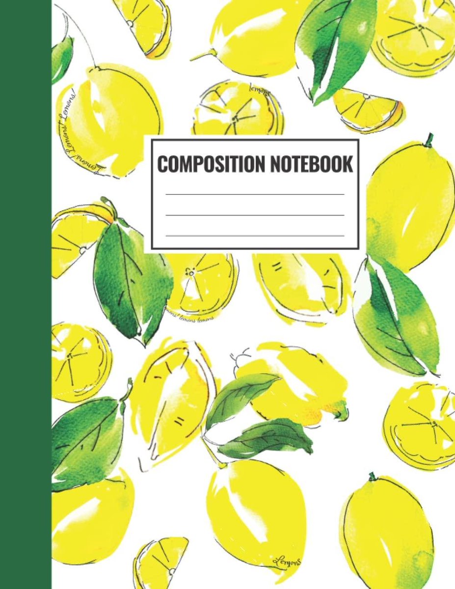 READ EBOOK Lemon Notebook Yellow Wide Ruled