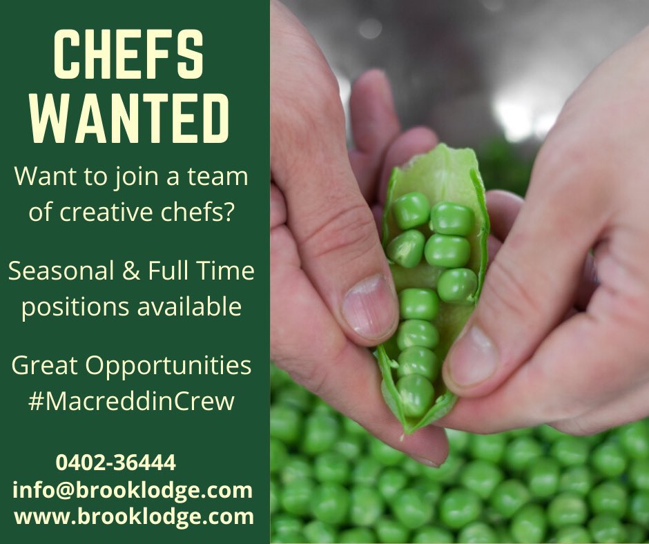 We’re looking for chefs <a href="/Macreddin/">The BrookLodge</a> send me a DM or email me val@brooklodge.com for more info #chef #jobfairy #jobsearch #MacreddinCrew #BrookLodge #Macreddin #Wicklow