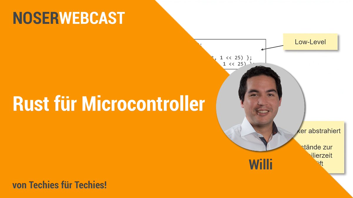 Noser_Eng's tweet image. Die Programmiersprache #Rust entfaltet speziell bei #EmbeddedSystemen ihre Stärken, birgt aber auch Herausforderungen. 
Erfahren Sie in diesem Webcast mehr darüber:
noser.com/webcast/webcas…