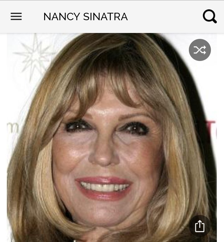 Happy birthday to this great country singer.  Happy birthday to Nancy Sinatra 