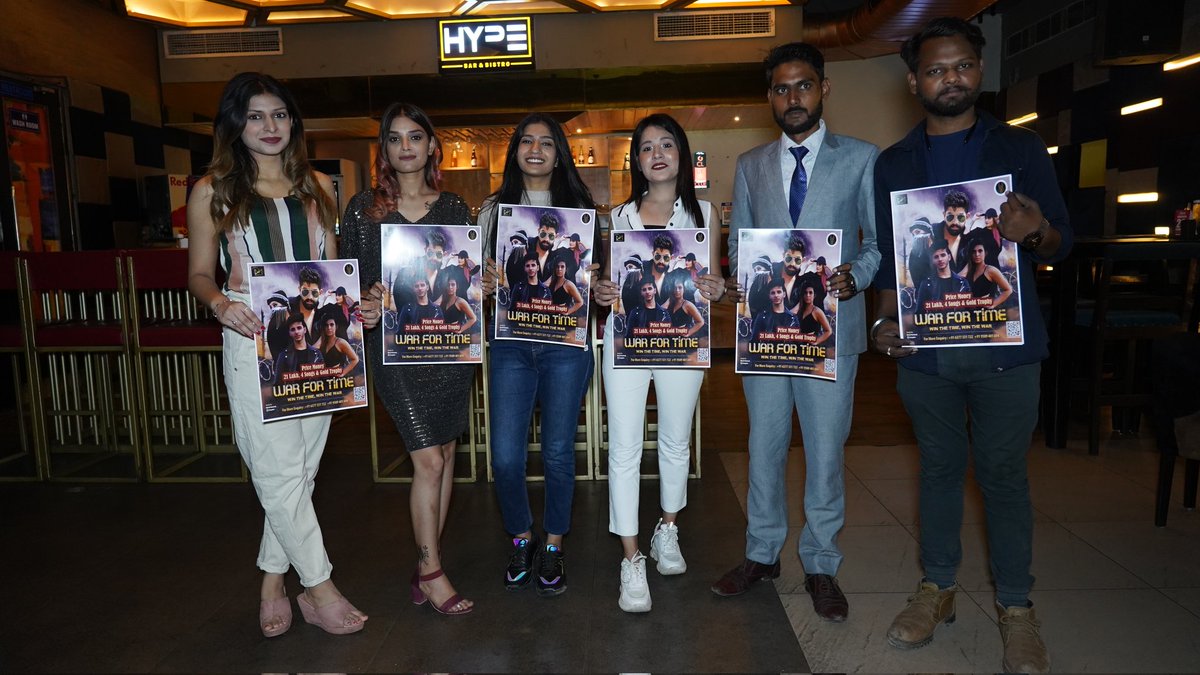 imKpProductions's tweet photo. Poster launch of reality show War For Time which is going to organize by DM Production House in association with Vikas Patel. #warfortime #DMProduction #realty #realityshow #adventure #liveshow #OTT #tvchannel #livestreaming #challenges #PosterLaunch #pragency #kpproductions https://t.co/QVserBrr3j