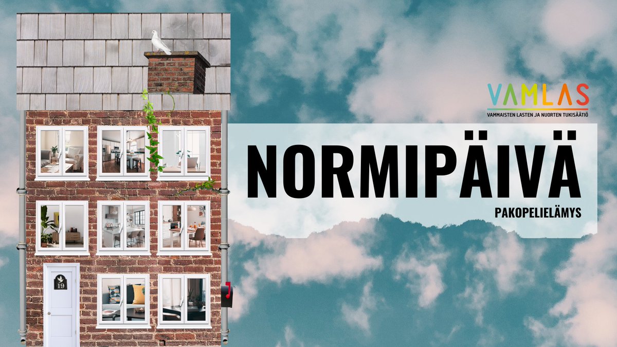 Vamlas's tweet photo. Virtuaalinen #Normipäivä-pakopeli tuo näkyväksi palveluverkoston solmuja, joissa sompailu on monille nuorille arkipäivää. Yhdessä nuorten kanssa suunniteltu peli on maksuton ja selaimessa toimiva. Yhteistyössä @TATU_ry @MLapselle. Lue lisää ketjun linkistä! https://t.co/PYbo8HspQK