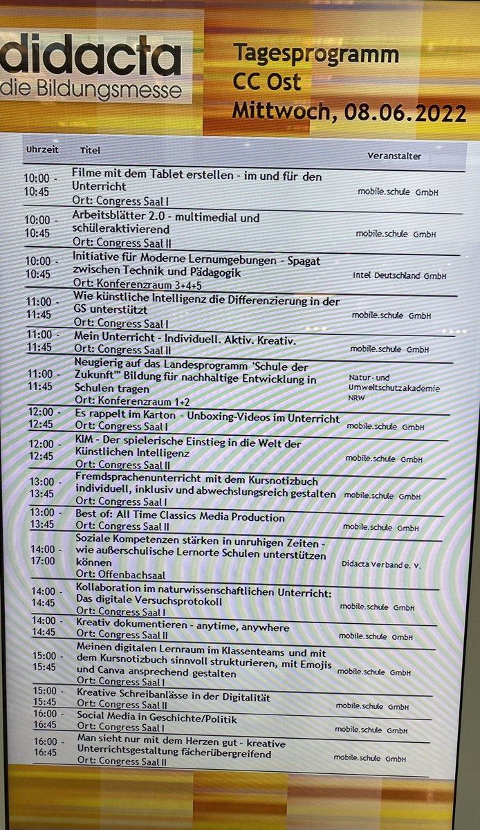 Ganz viel @MobileSchule heute auf der #didacta. #twlz #twlz_dct22