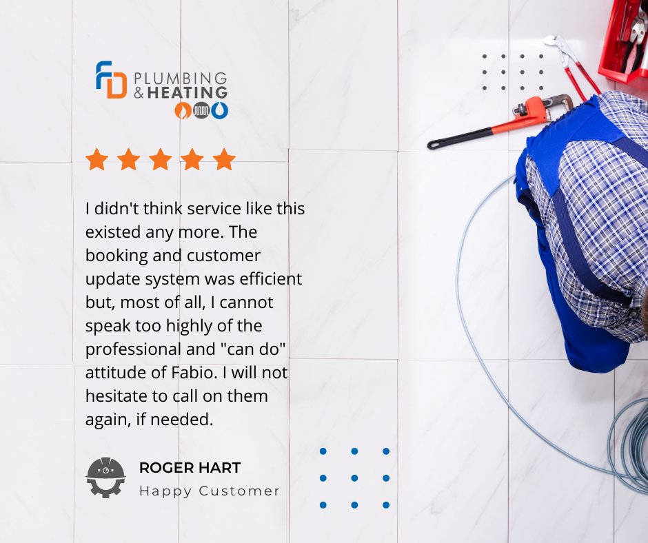 FDPlumbing's tweet photo. When the customer is happy we thrive in our work! Here is our recent Google Review ⭐️⭐️⭐️⭐️⭐️

#plumbing #heating #plumbingservices #plumbingwork #heatingandair https://t.co/7x5IfBpBku
