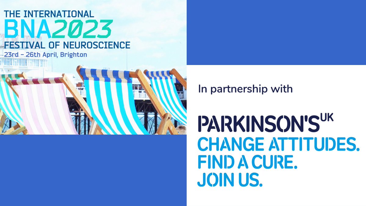 BritishNeuro's tweet photo. 📢We’re delighted to announce @ParkinsonsUK as our Festival Partner for #BNA2023 International Festival of #Neuroscience!

The sixth Festival will take place on 23-26 April 2023 in Brighton UK. 🎉Save the date! More news soon!

Info here: https://t.co/C5nbjX9Zxp https://t.co/rjgbvqMePx