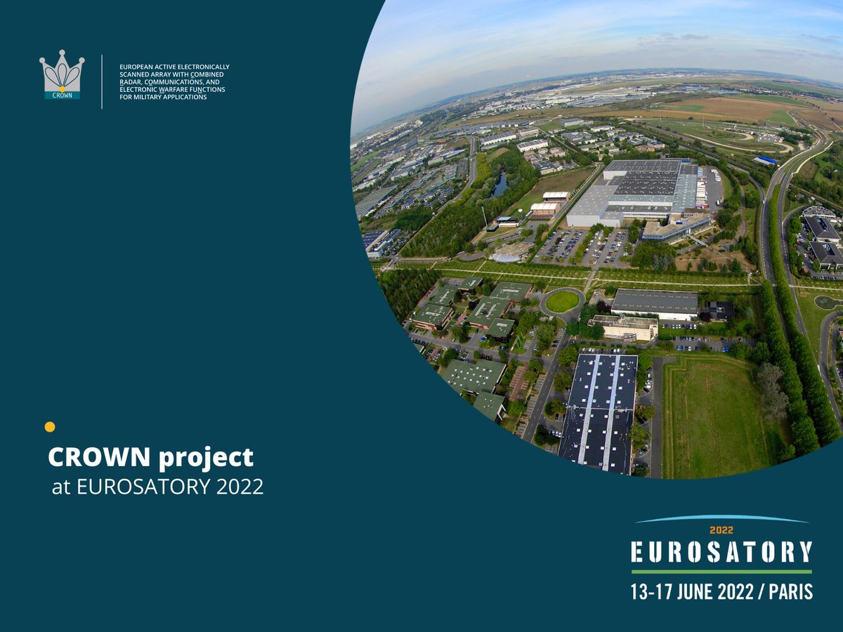 CROWN_PADR's tweet photo. Visiting EUROSATORY 2022 (@cogeseurosatory) next week? Whether you are interested in the #CROWNproject, land, and air-land defense and security, #BPTI team would be glad to meet you at the exhibit in Paris Nord, France on the 13-17 of June. https://t.co/fdqtHUPHV4
